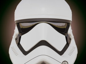 star wars first order stormtrooper helmet 3D 모델