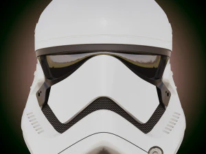 Casco da Stormtrooper del Primo Ordine di Star Wars Modello 3D