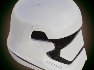 star wars first order stormtrooper helmet 3D 모델