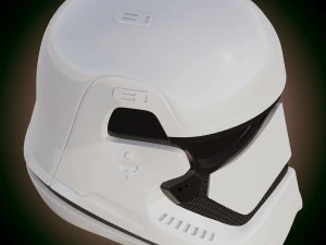 Casco da Stormtrooper del Primo Ordine di Star Wars Modello 3D