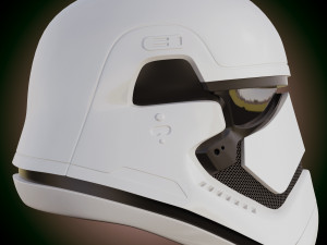 star wars first order stormtrooper helmet 3D 모델