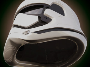 star wars first order stormtrooper helmet 3D 모델
