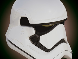 star wars first order stormtrooper helmet 3D 모델