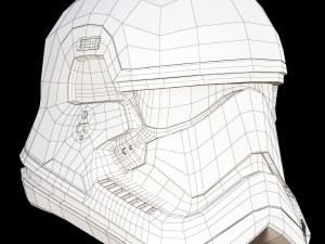 star wars first order stormtrooper helmet 3D 모델