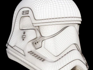 Casco da Stormtrooper del Primo Ordine di Star Wars Modello 3D