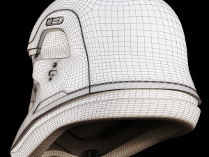 star wars first order stormtrooper helmet 3D 모델