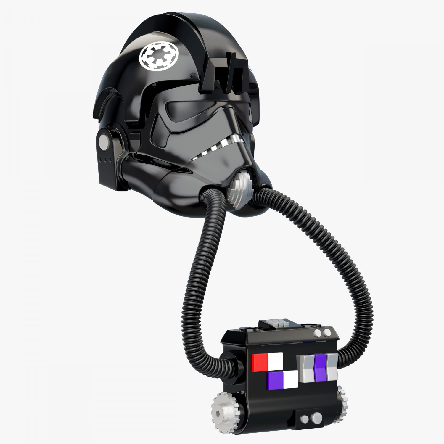 star wars imperial tie pilot helmet 3D Model .c4d .max .obj .3ds .fbx .stl .blend 