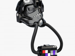 star wars imperial tie pilot helmet 3D Model