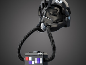 star wars imperial tie pilot helmet 3D Model