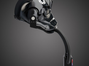 star wars imperial tie pilot helmet 3D Model