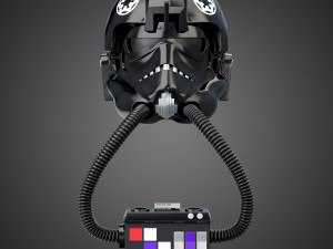 star wars imperial tie pilot helmet 3D Model