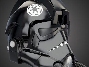 star wars imperial tie pilot helmet 3D Model
