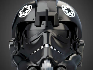 star wars imperial tie pilot helmet 3D Model