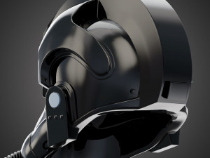 star wars imperial tie pilot helmet 3D Model