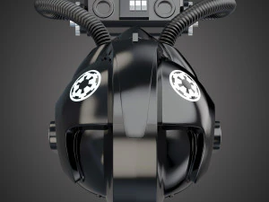 star wars imperial tie pilot helmet 3D Model