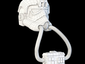 star wars imperial tie pilot helmet 3D Model