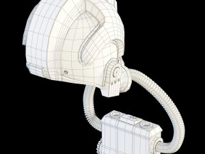 star wars imperial tie pilot helmet 3D Model