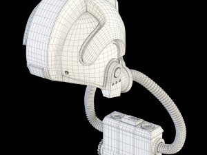star wars imperial tie pilot helmet 3D Model