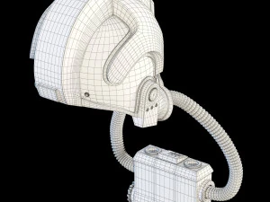 star wars imperial tie pilot helmet 3D Model
