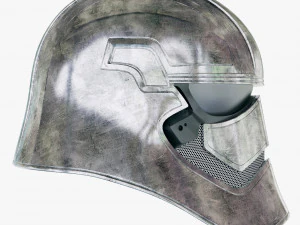 star wars first order captain phasma helmet 3D Model