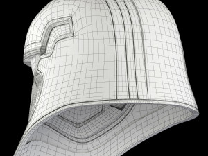 star wars first order captain phasma helmet 3D-Modell