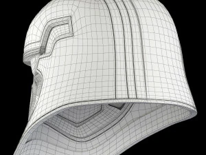 star wars first order captain phasma helmet 3D Model