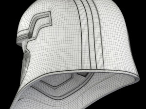 star wars first order captain phasma helmet 3D-Modell