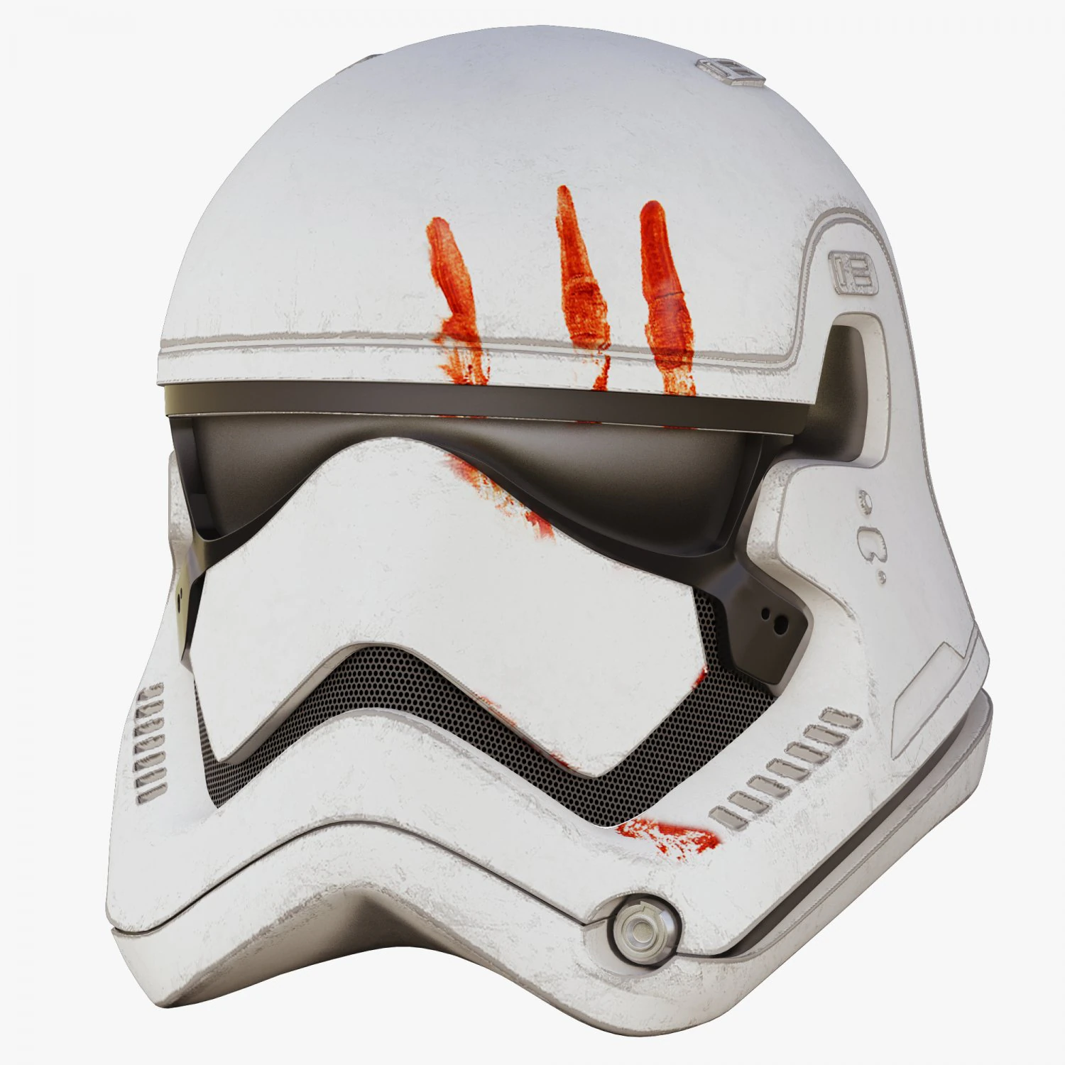 star wars first order stormtrooper finn helmet 3D Model .c4d .max .obj .3ds .fbx .stl .blend 