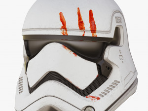 star wars first order stormtrooper finn helmet 3D Model