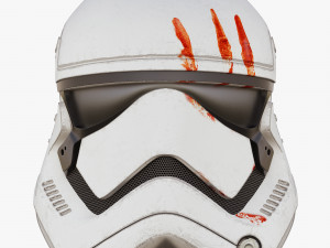 star wars first order stormtrooper finn helmet 3D Model