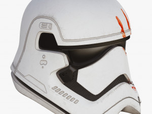 star wars first order stormtrooper finn helmet 3D Model