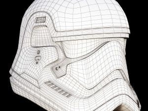 star wars first order stormtrooper finn helmet 3D Model