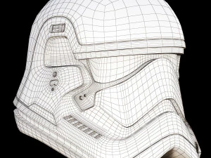 star wars first order stormtrooper finn helmet 3D Model
