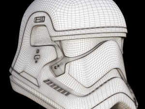 star wars first order stormtrooper finn helmet 3D Model