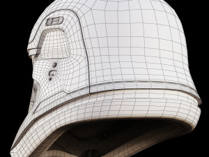 star wars first order stormtrooper finn helmet 3D Model