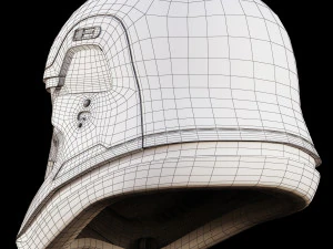 star wars first order stormtrooper finn helmet 3D Model