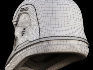 star wars first order stormtrooper finn helmet 3D Model