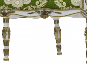 george iii settee Model 3D