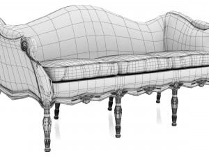 george iii settee Model 3D