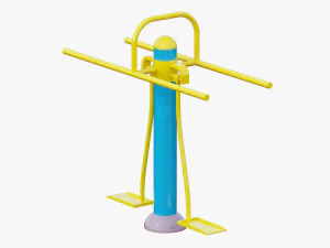 outdoor fitness equipments collection 3D Model