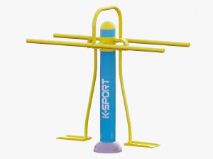 outdoor fitness equipments collection 3D Model