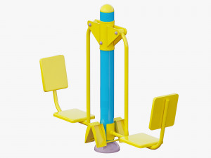 outdoor fitness equipments collection Modelo 3D