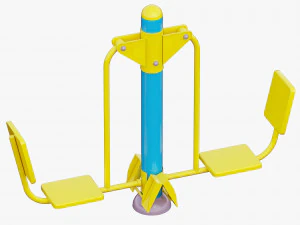 outdoor fitness equipments collection 3D Model