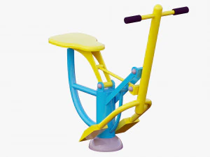 outdoor fitness equipments collection 3D Model