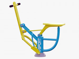 outdoor fitness equipments collection 3D Model