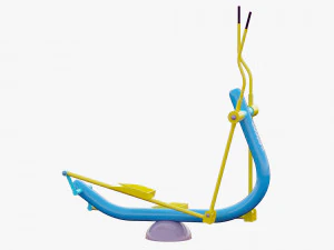outdoor fitness equipments collection 3D Model