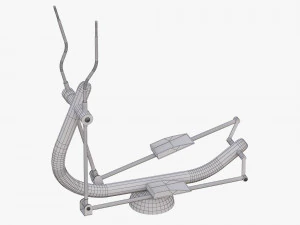 outdoor fitness equipments collection 3D Model