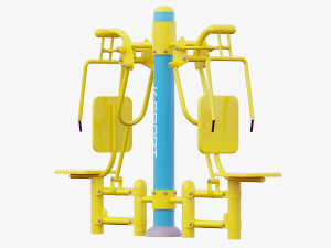 outdoor fitness equipments collection Modelo 3D
