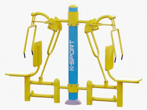 outdoor fitness equipments collection 3D Model