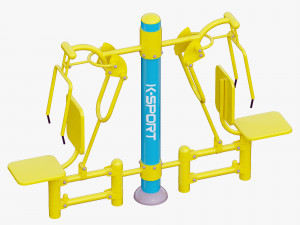 outdoor fitness equipments collection Modelo 3D